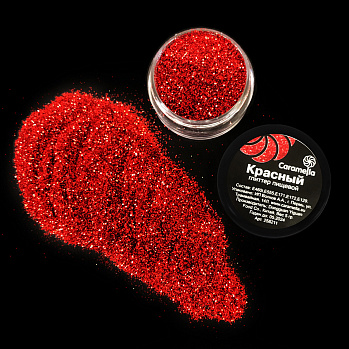 Глиттер съедобный пищевой "Красный", 5г.