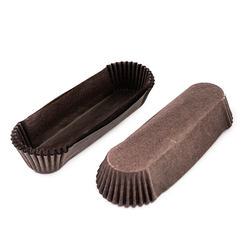 Капсулы для эклеров OV7 КОРИЧНЕВЫЕ (34*136*26,5мм) 25шт(+/-3шт).