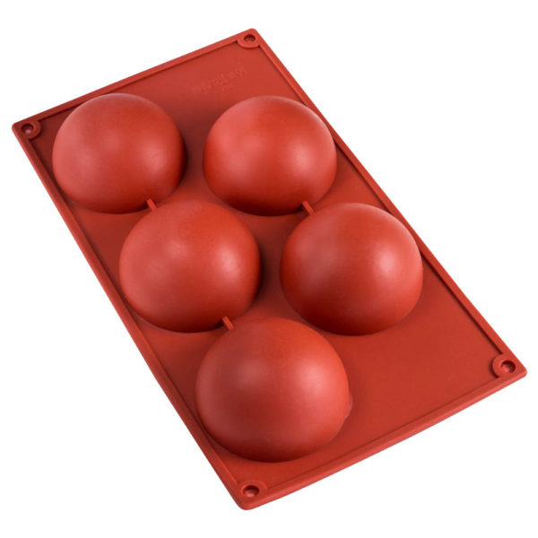 Форма силиконовая "Полусфера" d=8см, 5 ячеек