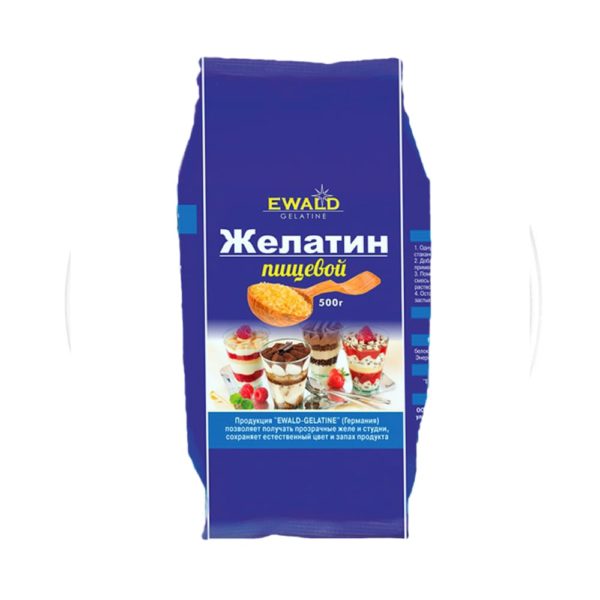 Желатин гранулированный VALDE, 500г. (ПАЧКА)