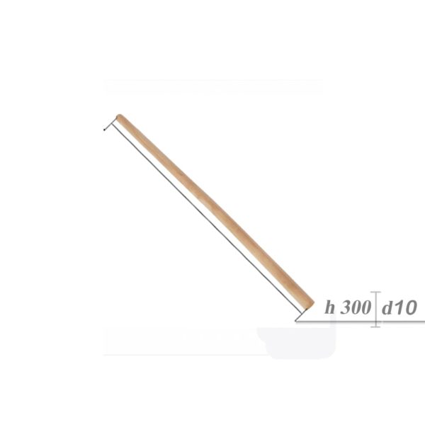 Ось деревянная d10мм h30см