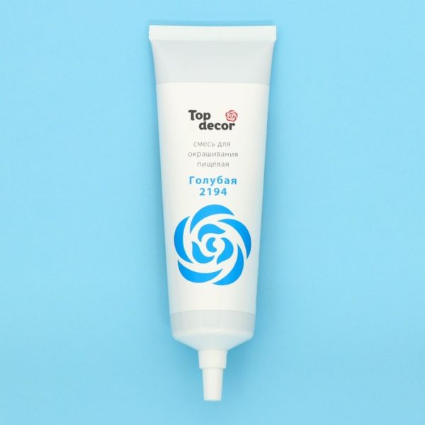 Краситель гелевый ГОЛУБАЯ "TopDecor", 100г. (Топдекор) пищевой