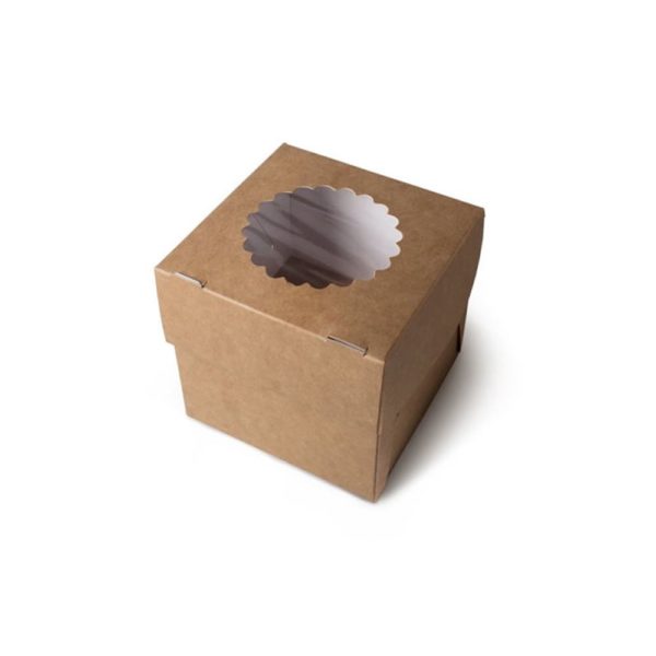 Коробка ECO MUF на 1 капкейк с окном