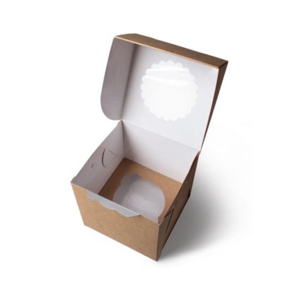 Коробка ECO MUF на 1 капкейк с окном