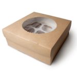 Коробка ECO MUF на 9 капкейков с окном