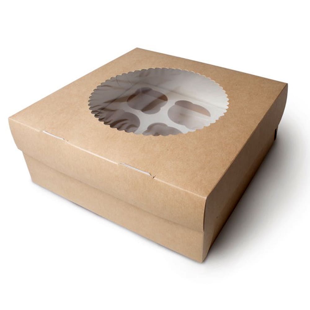 Коробка ECO MUF на 9 капкейков с окном Коробка ECO MUF на 9 капкейков с окном