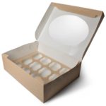 Коробка ECO MUF на 12 капкейков с окном