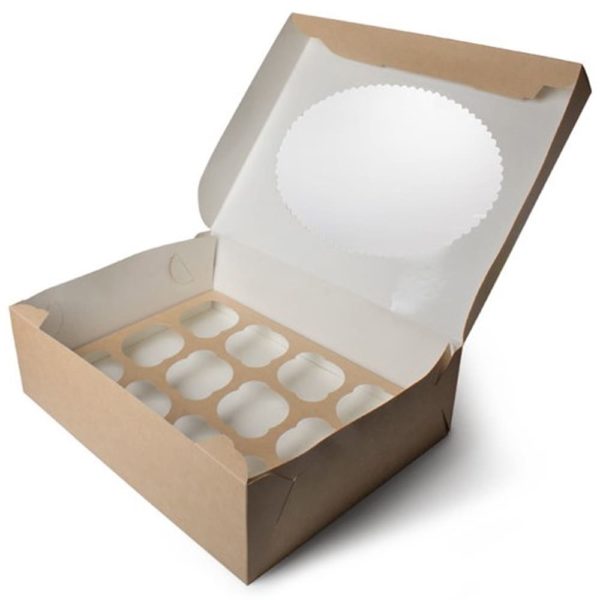 Коробка ECO MUF на 12 капкейков с окном