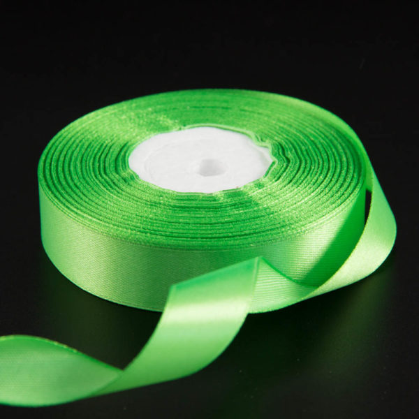 Лента атласная ЗЕЛЕНОЕ ЯБЛОКО (52), 20 мм × 30 м