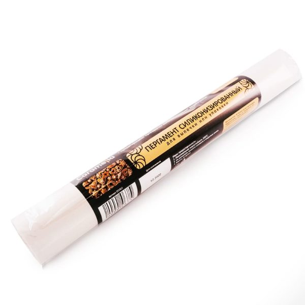 Пергамент силиконизированный 38см*25м (БЕЛЫЙ)