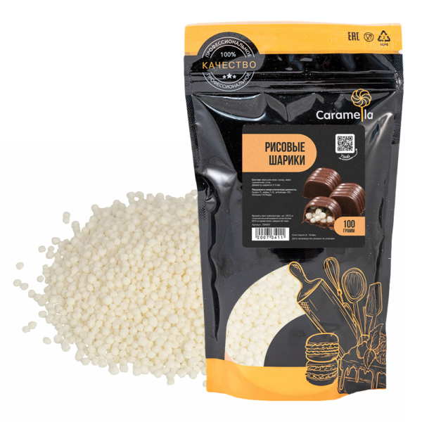 Рисовые шарики (рис воздушный), 100г.
