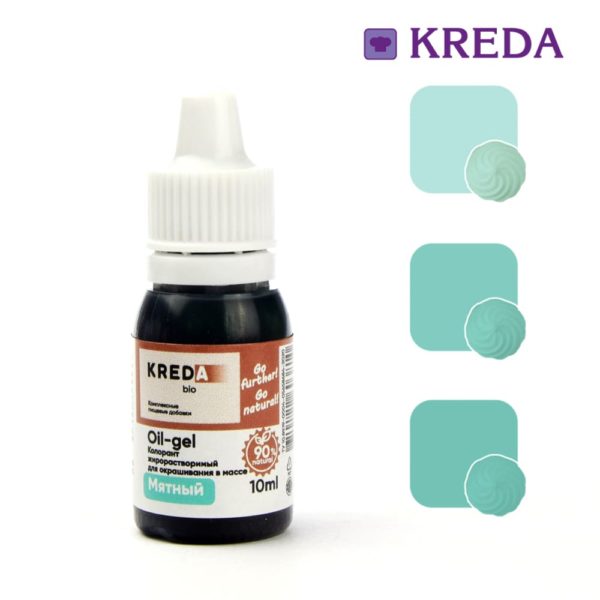 Краситель Kreda Oil 10 мятный жирорастворимый, 10 мл