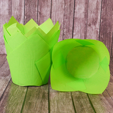 Форма бумажная "Тюльпан" 50*80 10шт. (светло-зеленый)