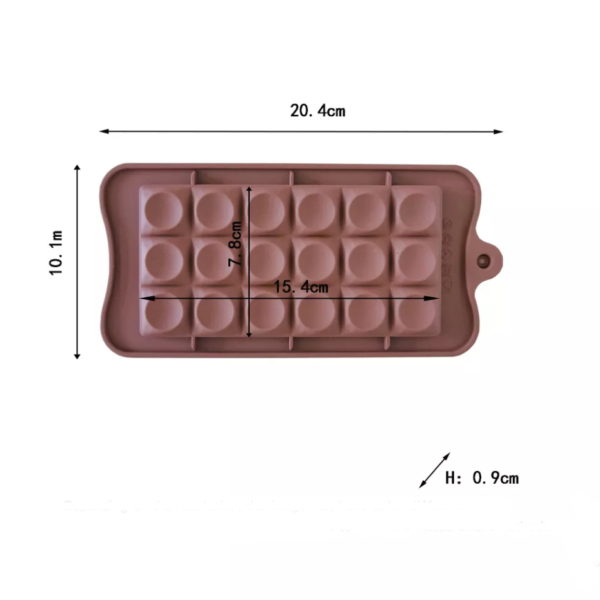 Форма силиконовая для шоколада "Плитка поп-ит"