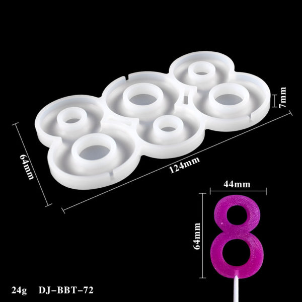 Силиконовая форма "Цифра 8"