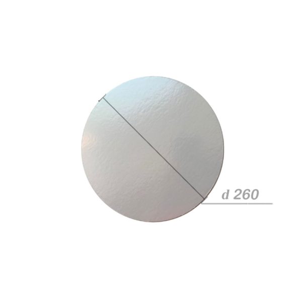 Подложка для торта d260мм h2,5мм белая