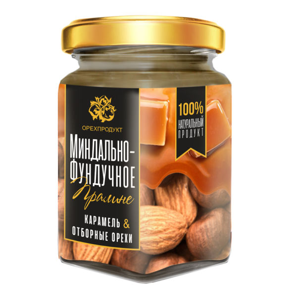 Пралине миндально-фундучное, 200 г. (ОрехПродукт)