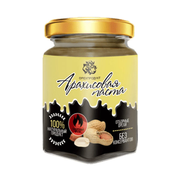 Арахисовая паста обжаренная, 1кг (ОрехПродукт)