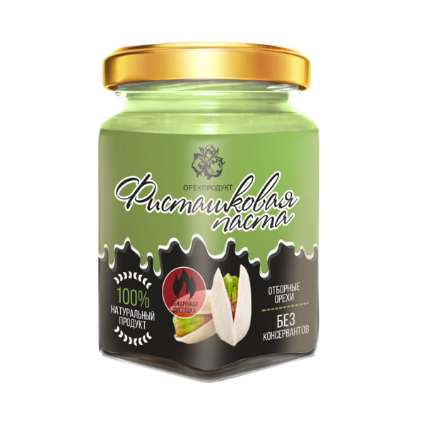 Паста фисташковая, 200 г. (ОрехПродукт)