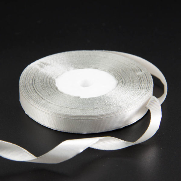 Лента атласная СЕРАЯ (179), 10 мм × 30 м