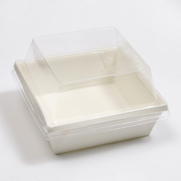 Коробка 112*112*85 мм, под бенто-торт, белая