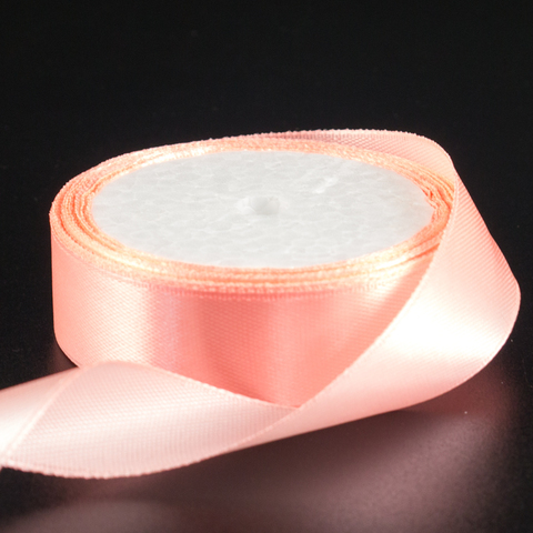 Лента атласная РОЗОВАЯ (66), 20 мм × 30 м