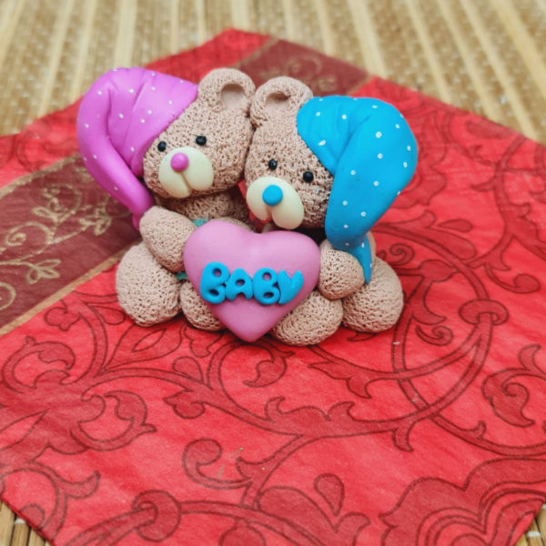 Силиконовая форма "Мишки в шапочках"