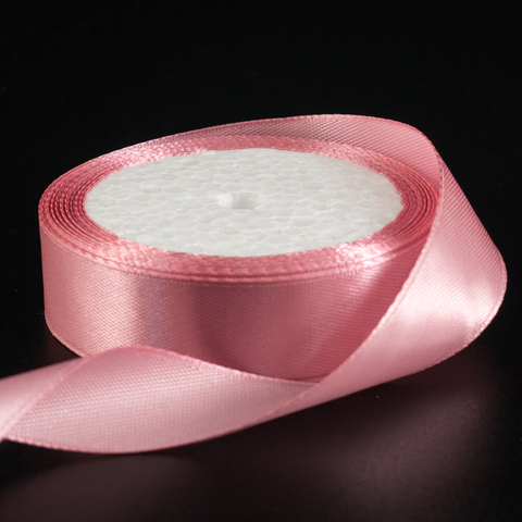 Лента атласная ПЫЛЬНАЯ РОЗА (135), 20 мм × 30 м