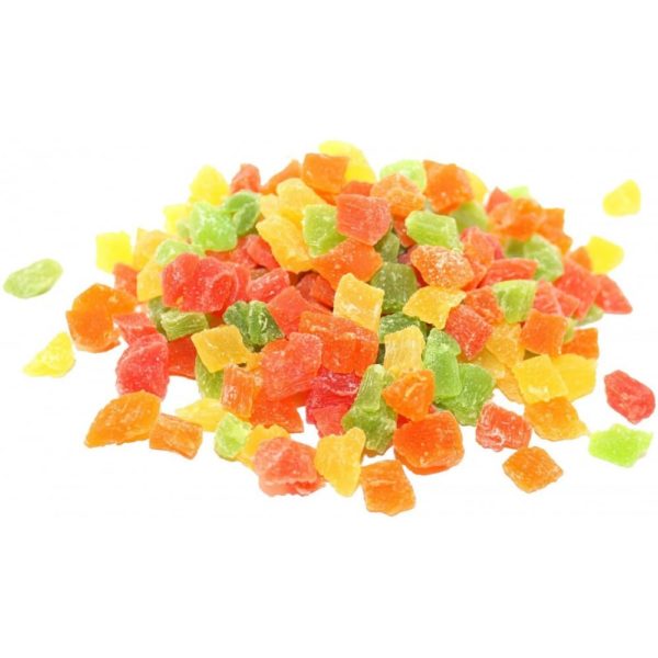 Цукаты ананаса 3-5мм, 250г (цветные)