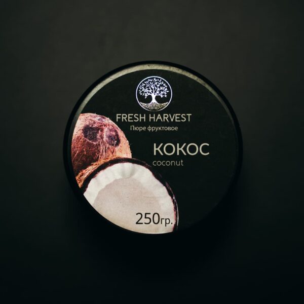 Пюре Кокос "Fresh Harvest" 250г (круглая банка,  Фреш Харвест)