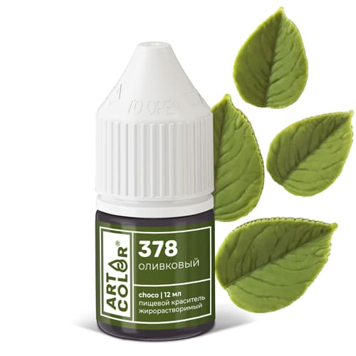 Краситель Art Color choco Оливковый жирорастворимый гелевый, 12 мл