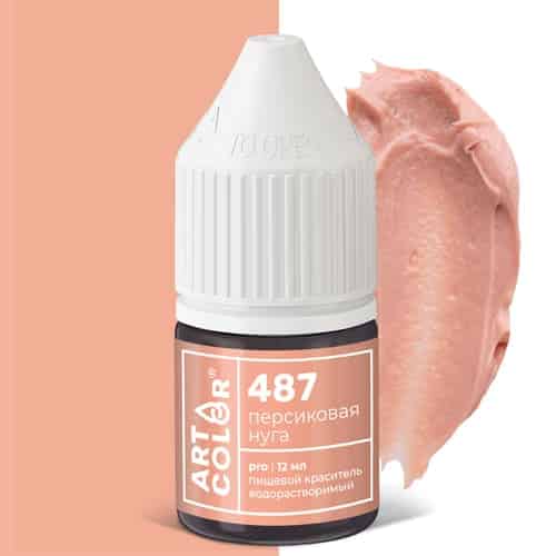 Высококонцентрированный краситель гелевый Art Color Песиковая нуга, водорастворимый 12мл.