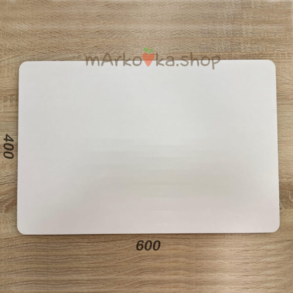 ПРЕМИУМ подложка 600*400 h8 мм деревянная белая